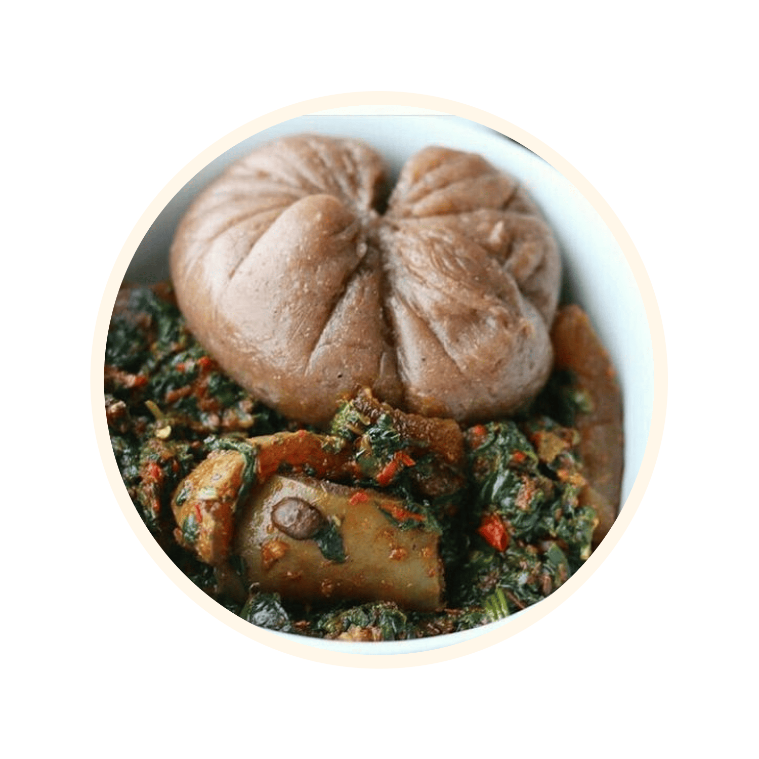 Amala, Vegetables with Fresh Fish