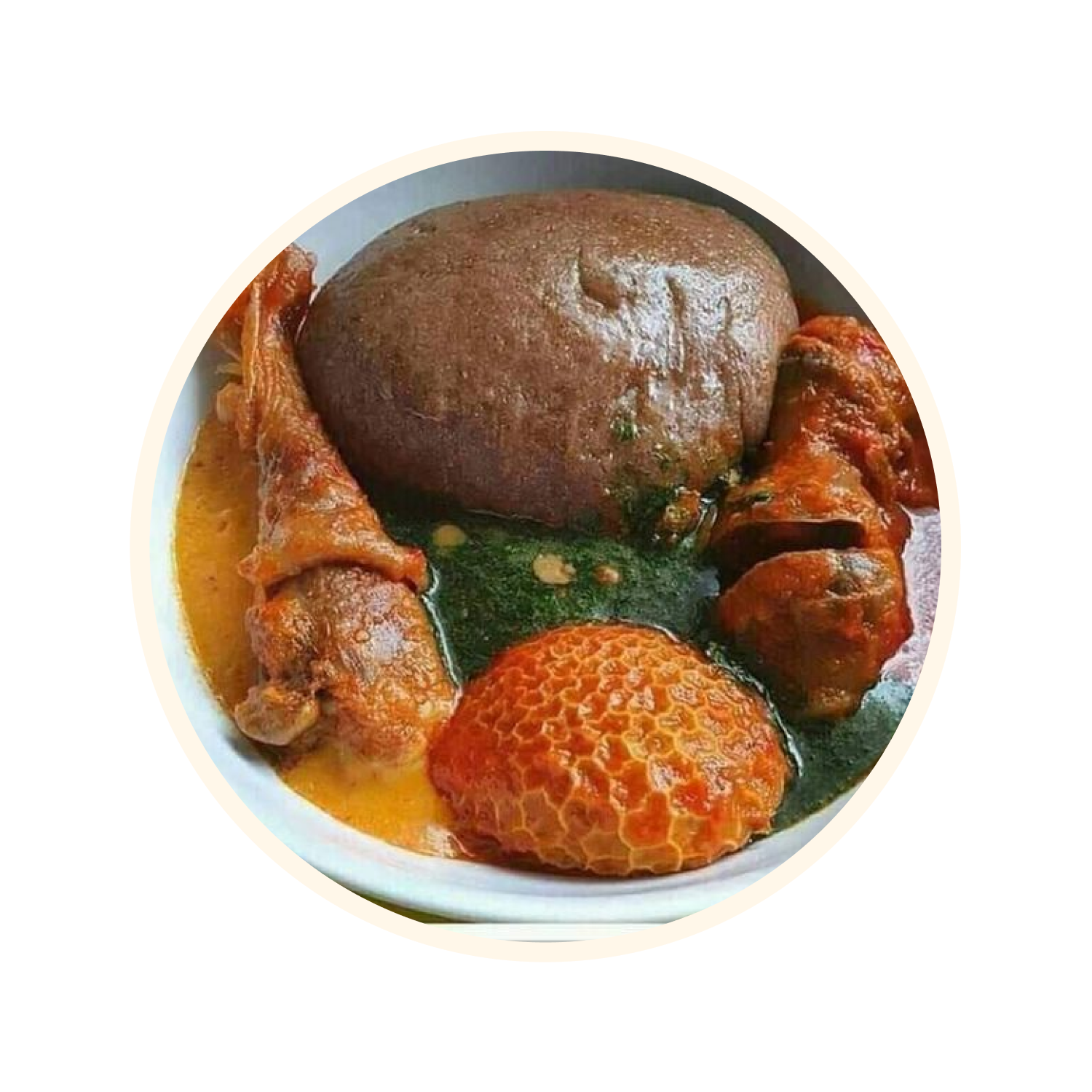 Gbegiri soup with ewedu and amala